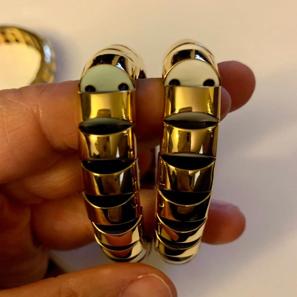 kate spade♠️sliced scallops metal stretch bracelet - Picture 8 of 8